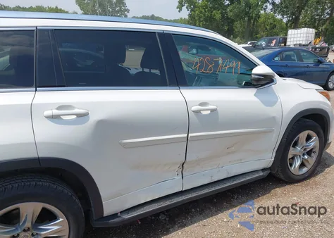 2014 Toyota Highlander Limited V6 from USA, damaged, VIN 5TDYKRFH3ES035148